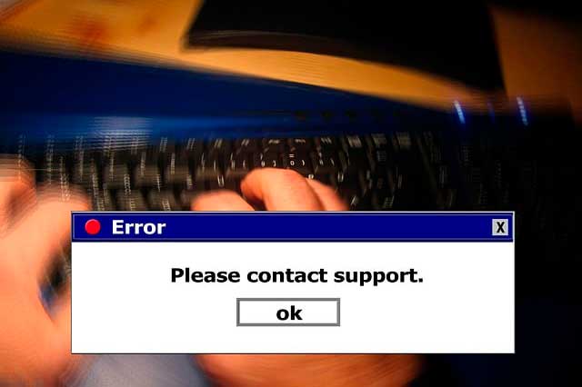 error ordenador